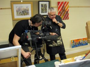 BBC visit the sefton art group, merseyside, celebrating year of the arts