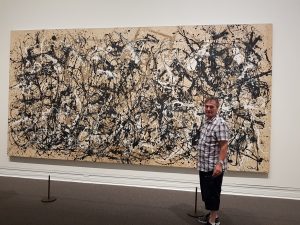 abstract expressionistic painting by Jackson Pollock, metropolitan museum, New York
