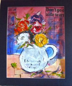 creative art classes, painting, drawing, for beginners on merseyside, working with paint and collage